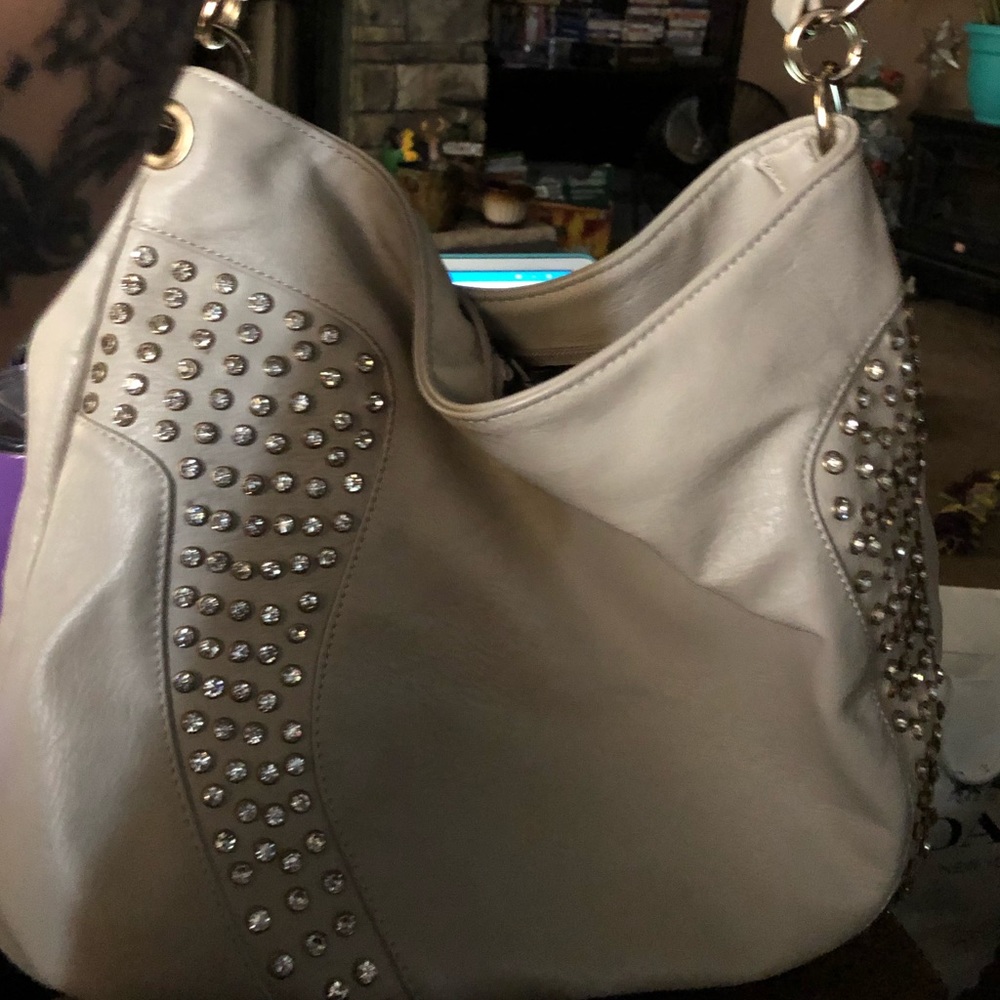 Cream Hobo Style Purse by Maurices